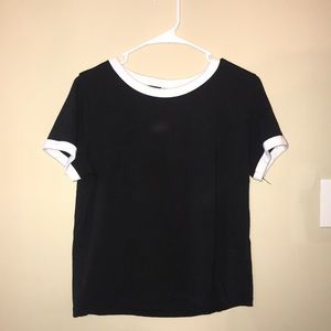 Cropped Black T-Shirt